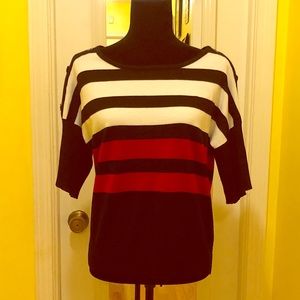 Kim Rogers short sleeve sweater material